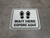 Wait Here Espere Aqui Shoe Prints Bilingual Spanish Square - Floor Sign