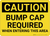 Caution: Bump Cap Required - Wall Sign
