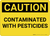 Caution: Contaminated with Pesticides - Wall Sign