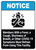 Members With COVID-19 Symptoms Must Refrain From Using This Facility - Wall Sign