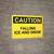 Caution: Falling Ice and Snow Landscape - Wall Sign