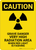 Caution: Grave Danger Radiation - Wall Sign