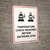 Temperature Check Required Before Entering Gym - Wall Sign