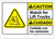 Caution: Lift Trucks Bilingual (Spanish) - Wall Sign