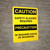 Caution: Safety Glasses Bilingual (Spanish) - Wall Sign