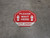 Please Wait Here 6 Ft. Apart Shoe Prints Stop Circular - Floor Sign