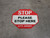 STOP Please Stop Here 6 Ft Apart Stop - Floor Sign