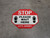 STOP Please Wait Here 6 Ft. Apart Shoe Prints Stop - Floor Sign