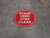 Stand Here Stay Clear Stop Circular - Floor Sign