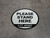 Please Stand Here 6 Ft. Apart Circular - Floor Sign