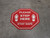 Please Step Here Stay Safe Shoe Prins STOP - Floor Sign