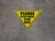 Please Step Here Stay Safe Yield - Floor Sign