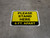 Please Stand Here 6 Ft. Apart Yellow Rectangle - Floor Sign