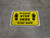 Please Step Here Stay Safe Shoe Prints Yellow Rectangle - Floor Sign