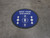 Keep Your Distance With Social Distance Dots Blue - Circular - Floor Sign