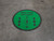 Keep Your Distance With Social Distance Dots Green - Circular - Floor Sign