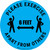 Please Exercise 6Ft Apart From Others With Icons Blue - Circular - Floor Sign