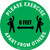 Please Exercise 6Ft Apart From Others With Icons Green - Circular - Floor Sign