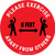 Please Exercise 6Ft Apart From Others With Icons Red - Circular - Floor Sign
