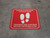 Please Stand Here Temperature Check Before Entering Gym With Icon Red - Square - Floor Sign