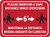 Maintain Safe Distance While Exercising Bilingual Spanish Red - Rectangular - Floor Sign