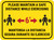 Maintain Safe Distance While Exercising Bilingual Spanish Yellow - Rectangular - Floor Sign