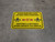 Maintain Safe Distance While Exercising Bilingual Spanish Yellow - Rectangular - Floor Sign