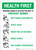 Health First: Prevent Germs How To Wash Hands Portrait - Wall Sign