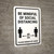 Be Mindful Of Social Distancing Portrait - Wall Sign