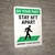 Do Your Part: Stay 6Ft Apart Floor Tiles Portrait - Wall Sign