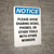Notice: Please Avoid Sharing Portrait - Wall Sign