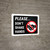 Please Don't Shake Hands Landscape - Wall Sign