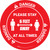 Danger: Please Stay 6 Feet Away At All Times With Icon OSHA - Circular - Floor Sign