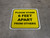 Please Stand 6 Feet Apart From Others Yellow Square
