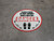 Please Stand 6 Feet Apart While Waiting Danger Shoe Prints - Circular - Floor Sign