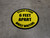 Please Stand 6 Feet Apart While Waiting Yellow Border - Circular - Floor Sign