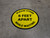 Please Stand 6 Feet Apart While Waiting Yellow - Circular - Floor Sign