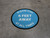 Please Stay 6 Feet Away At All Times Blue - Circular - Floor Sign