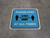 Please Stay 6 Feet Away At All Times With Icon Blue Square