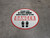 Please Stay 6 Ft Away When Lined Up To Pay Danger Shoe Prints - Circular - Floor Sign