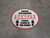 Social Distancing Danger Please Stand In The Frame Shoe Prints - Circular - Floor Sign