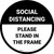 Social Distancing Please Stand In The Frame - Circular - Floor Sign