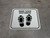 Keep Safe Distance Shoe Prints Square - Floor Sign