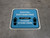 Social Distancing Please Stand Here 6 Ft Apart Shoe Prints Blue Square - Floor Sign