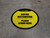Social Distancing Please Stand Here 6 Ft Apart Yellow Border Circular - Floor Sign