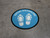 Social Distancing Shoe Prints Blue Circular - Floor Sign