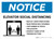Notice: Elevator Social Distancing Rules with Icon Landscape - Wall Sign