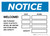 Notice: Welcome - We Will be Limiting Store Hours and Capacity Landscape - Wall Sign