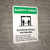 Safety First: Elevator Social Distancing Rules Portrait - Wall Sign