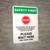 Safety First: For Your Safety We Are Limiting Customers - Please Wait Here Portrait - Wall Sign